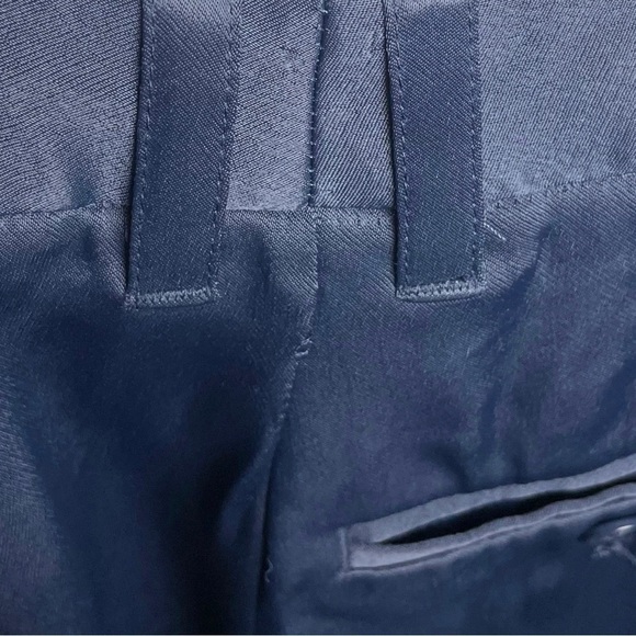 3.1 Phillip Lim High Rise Satin Jogger Pant Navy Blue Side Panel Tailored Size 2 - Picture 13 of 16